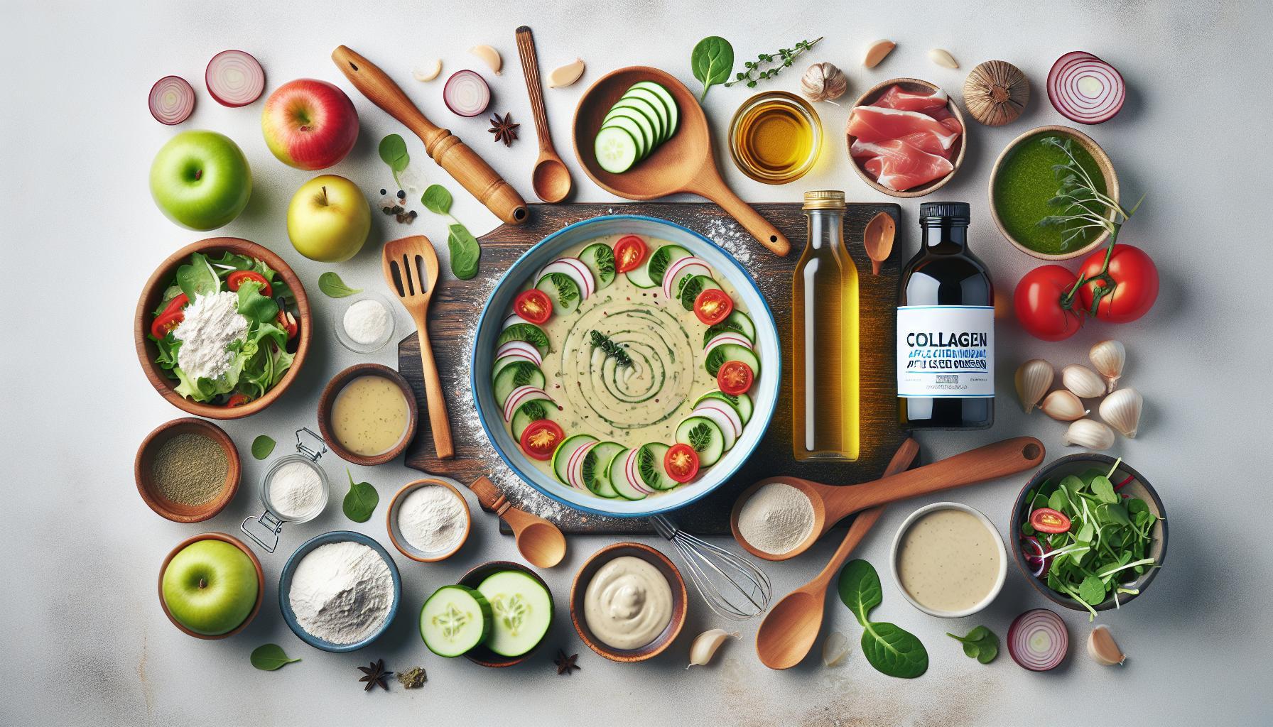Boost Your Health with our Tangy Collagen and Apple Cider Vinegar Dressing Recipe!